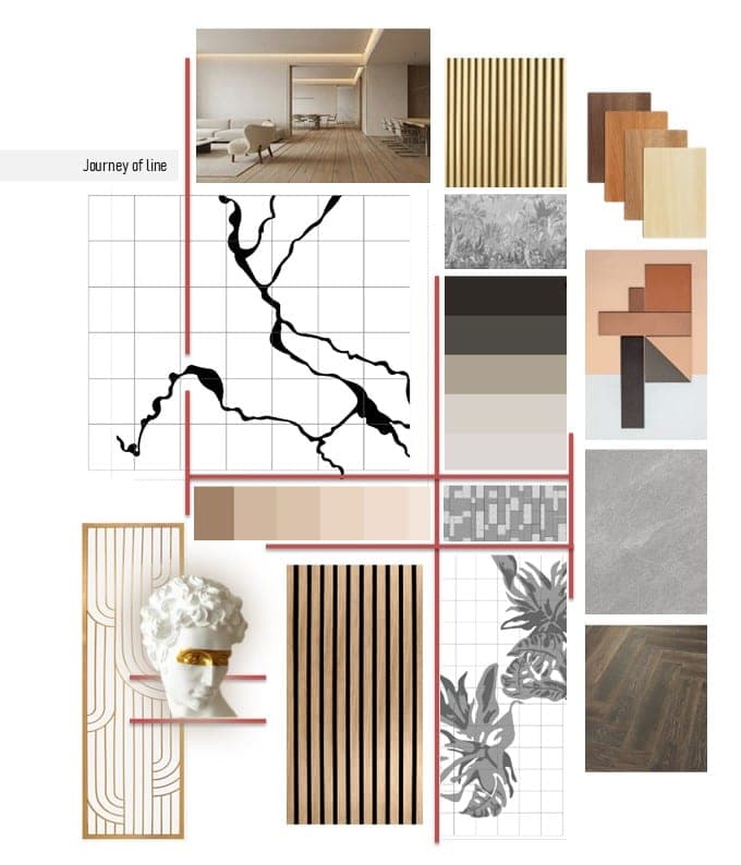 Ahmedabad Residence Study — 2 colors and material