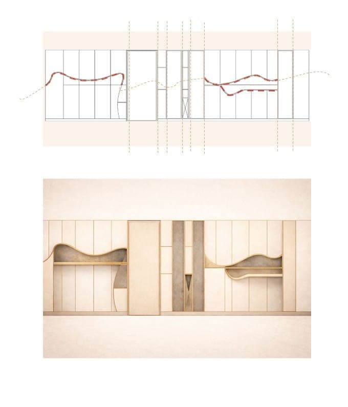Ahmedabad Residence Study — 3 impression of lines
