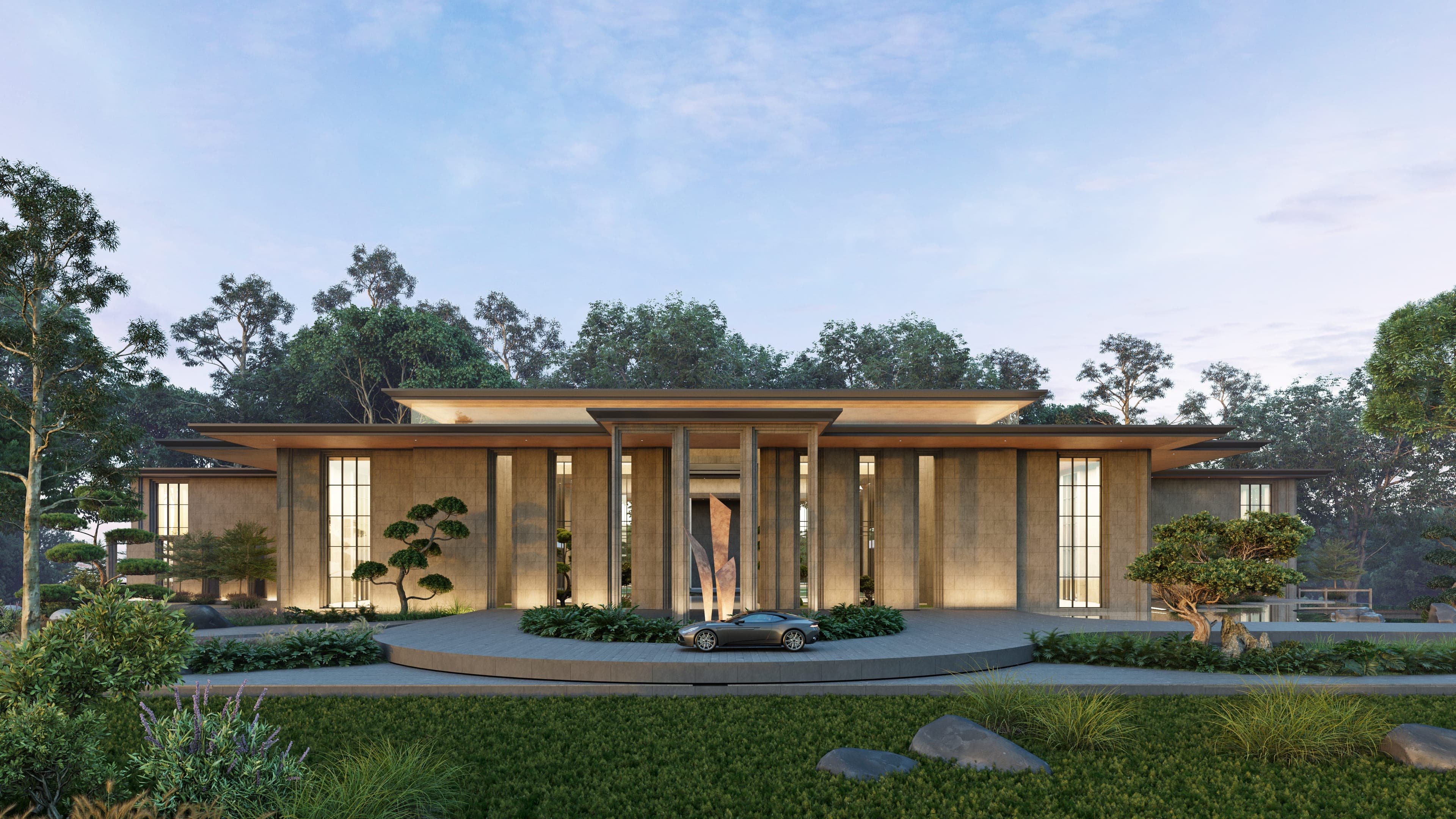 Naiwasha Mansion — exterior dusk 02