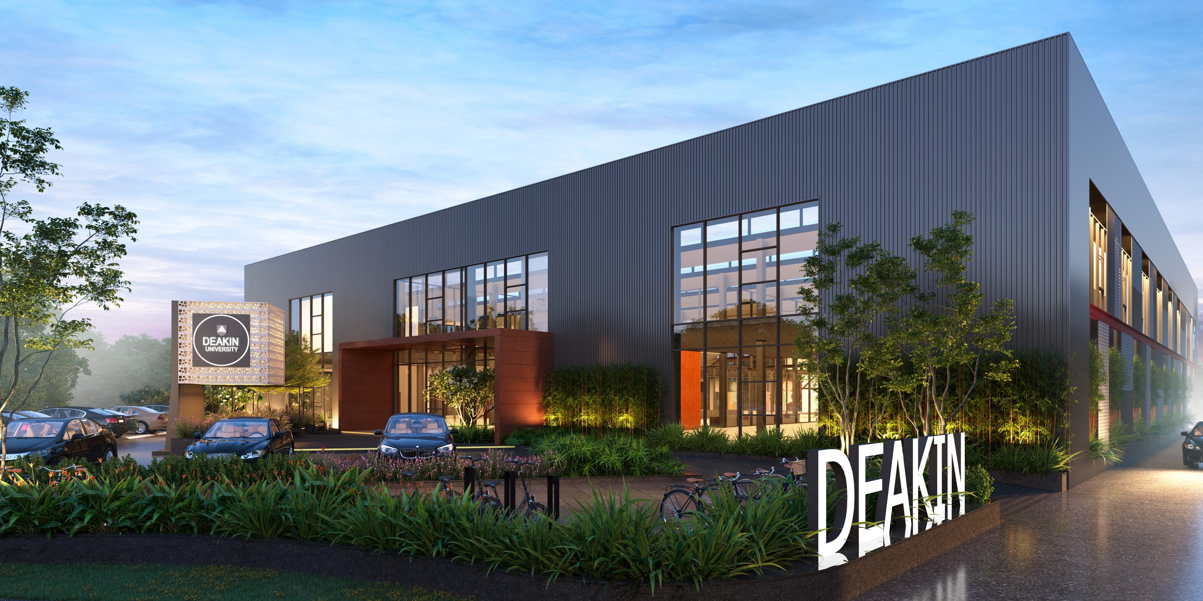 DevX Co-Working Gift City — prjia05 exterior dusk 02